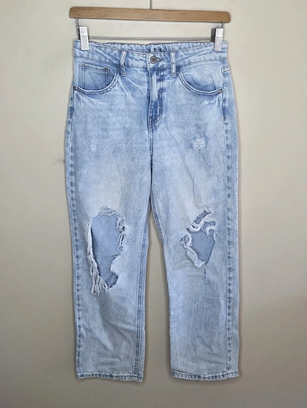 Art Class Ripped Distressed Blown Out Knees Girls Jeans Size 12 Grunge